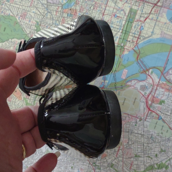 Salvatore Ferragamo Patent Houndstooth flat Sz. 9 - Picture 4 of 8